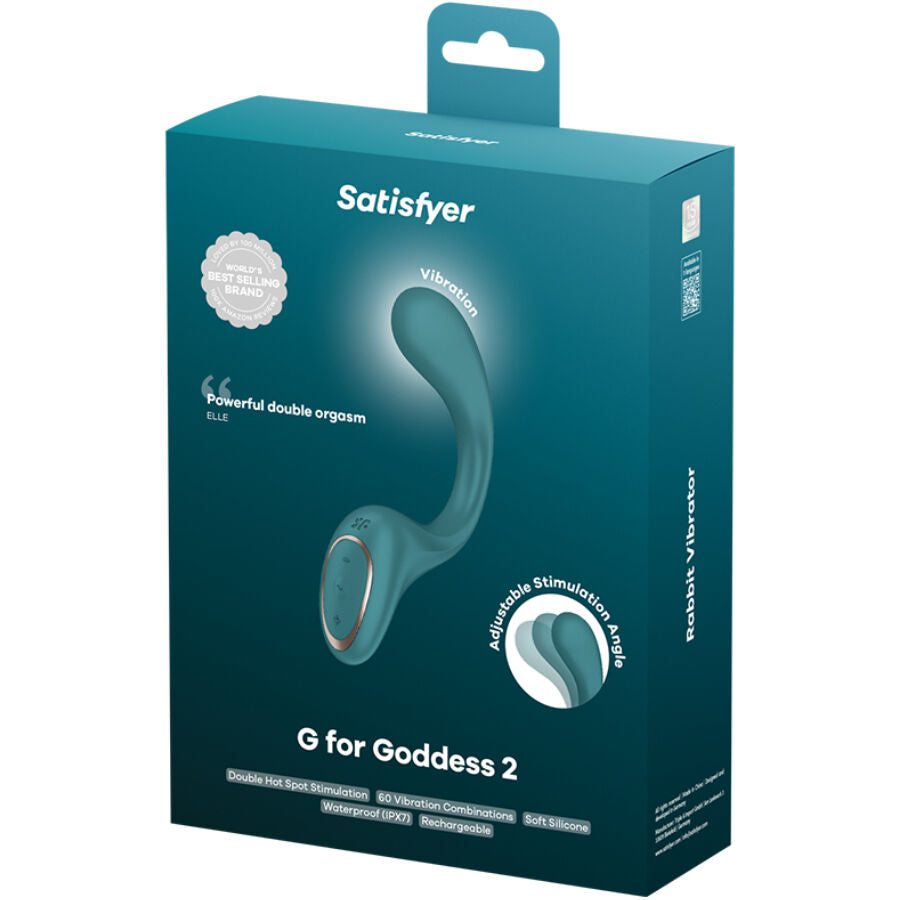 SATISFYER - G FOR FODDES 2 BOUTEILLE VIBRATEUR LAPIN VERTE