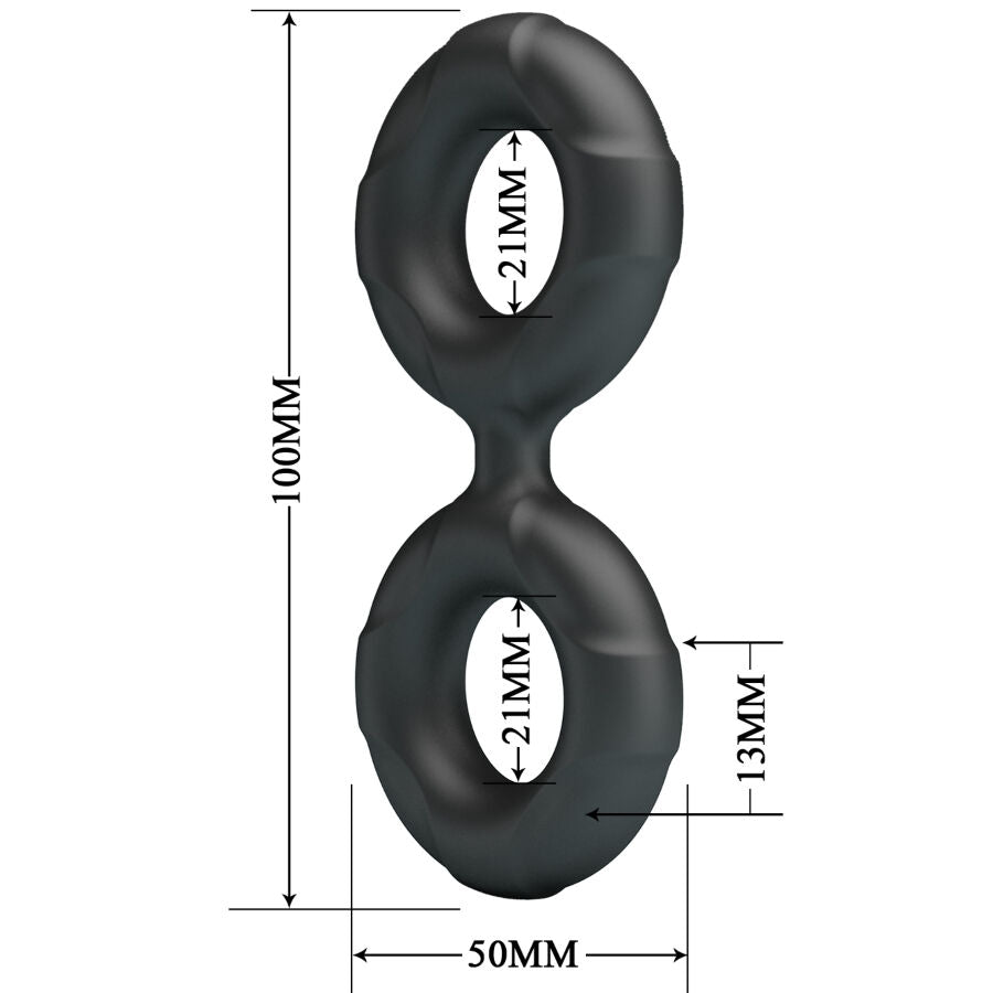 CRAZY BULL - RADWAN DOUBLE ANNEAU EN SILICONE MODÈLE 19