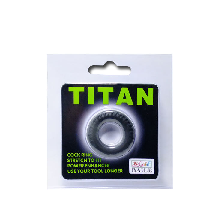 BAILE - TITAN COCKRING ZWART GROEN 2 CM