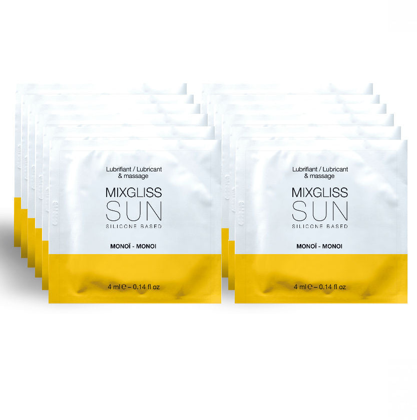 MIXGLISS - SILICONEN GLIJMIDDEL AROMA MONOI 12 ENKELE DOSIS 4ML