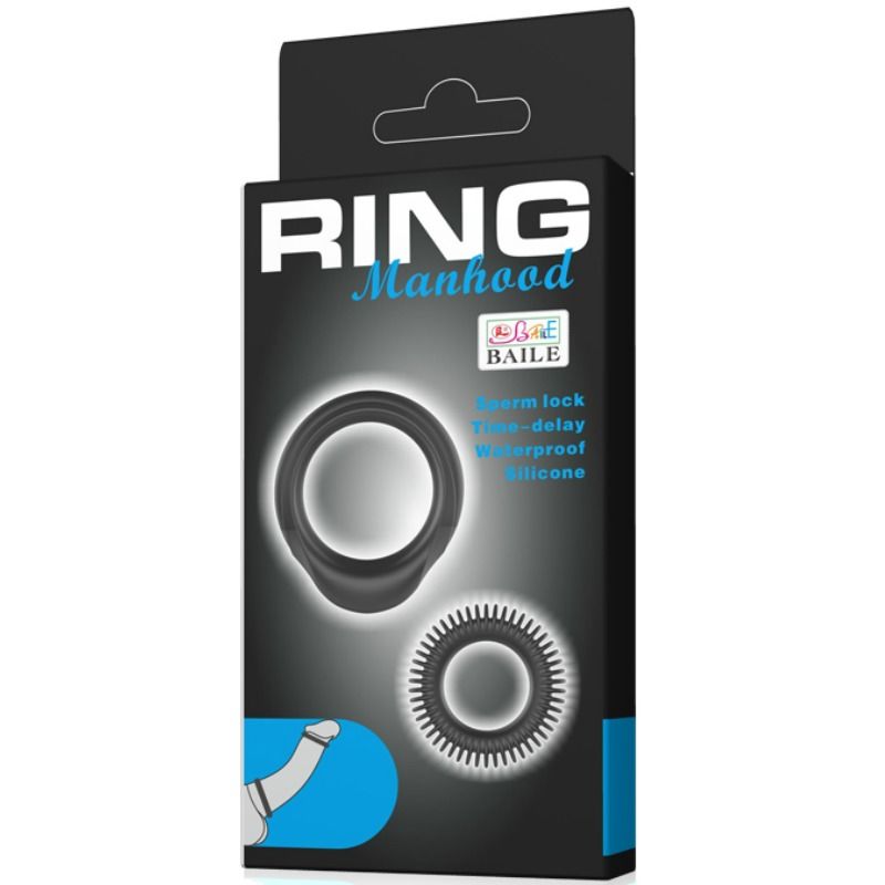 BAILE - KIT 2 SILICONEN RINGEN RING MANHOOD