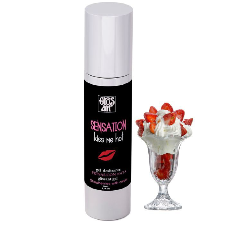 EROS-ART - SENSATTION NATUURLIJK GLIJMIDDEL AARDBEIEN MET CRÈME 50 ML