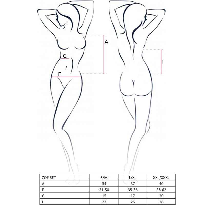 PASSION - WOMAN ZOE SET РАЗМЕР S/M