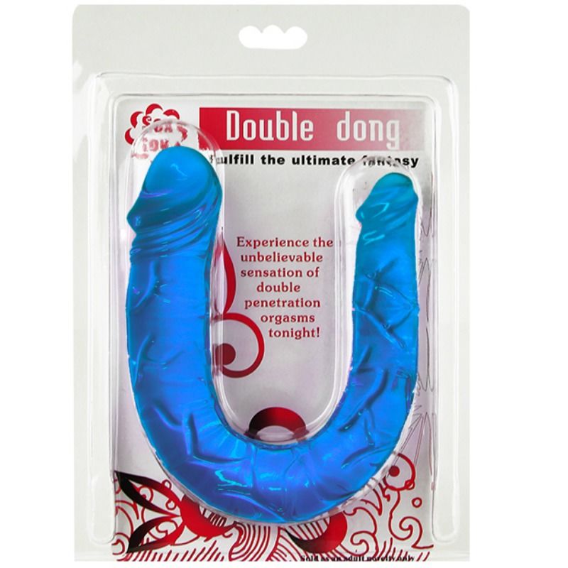 BAILE - DOUBLE DONG DOUBLE DILDO BLEU
