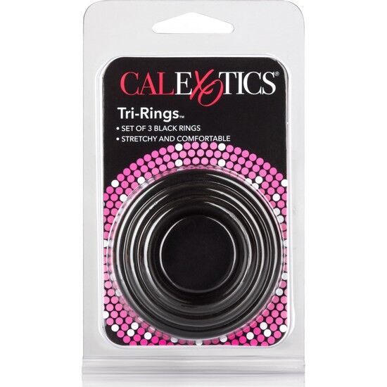 CALEXOTICS - TRI-RINGS ZWART