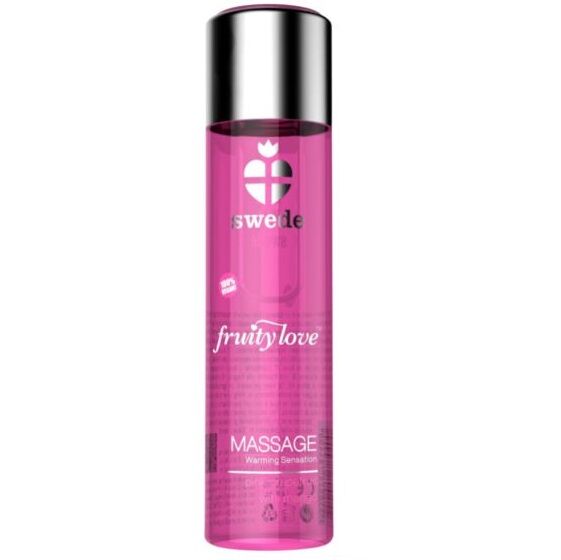 SWEDE - FRUITY LOVE MASSAGEOLIE MET VERWARMEND EFFECT, ROZE POMPELMOES EN MANGO 60 ML