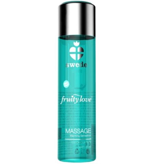 SWEDE - FRUITIGE LIEFDE MASSAGEOLIE MET VERWARMEND EFFECT, ZWARTE BES EN LIME 60 ML