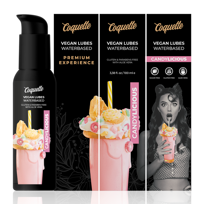 COQUETTE CHIC DESIRE - ПРЕМИАЛЬНЫЕ ВПЕЧАТЛЕНИЯ 100 МЛ ВЕГАНСКИЕ СМАЗКИ CANDYLICIOUS