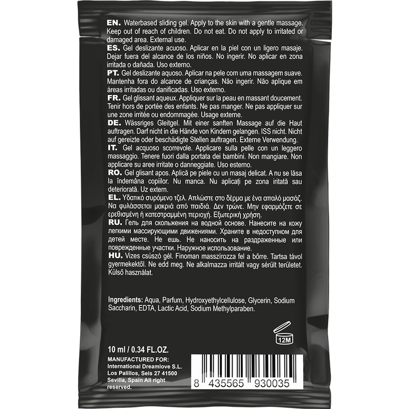 COQUETTE CHIC DESIRE - FRAISE LUBRIFIANT À BASE D'EAU, FORMAT DE POCHE 10 ML