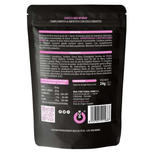 WUG SEX SENSE - AMÉLIORATEUR DE LIBIDE FÉMININE 10 UNITÉS