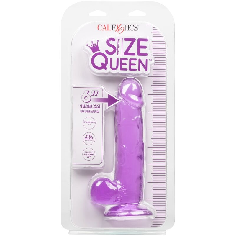 CALEXOTICS - GODEMICHET TAILLE QUEEN VIOLET 15,3 CM