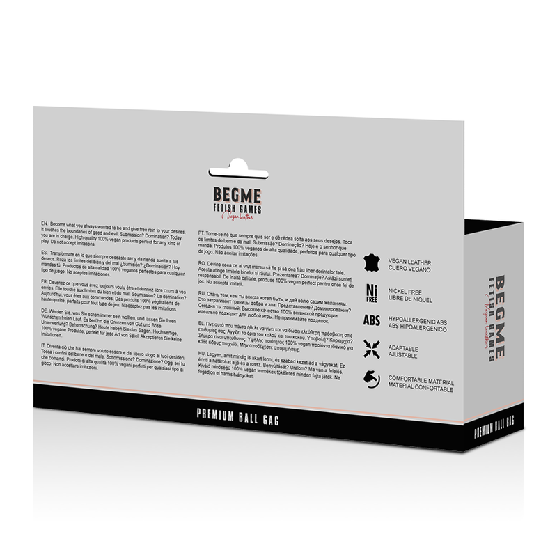 BEGME - ÉDITION NOIRE, BÂTONNET EN CUIR VEGAN