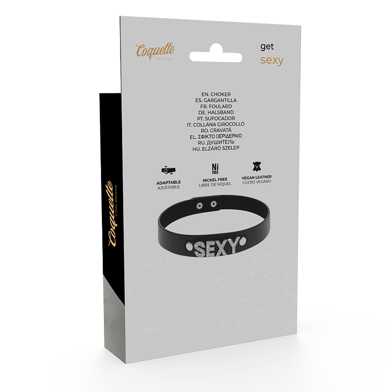 COQUETTE CHIC DESIRE - СЕКСУАЛЬНЫЙ ВЕГАНСКИЙ КОЖАНЫЙ ЧОКЕР