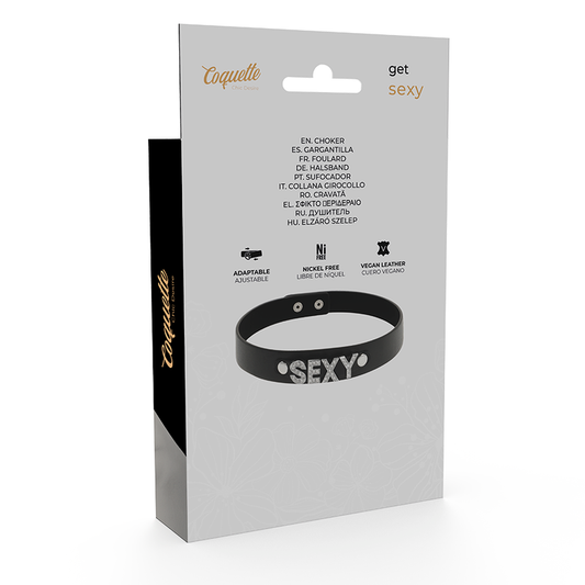 COQUETTE CHIC DESIRE - СЕКСУАЛЬНЫЙ ВЕГАНСКИЙ КОЖАНЫЙ ЧОКЕР