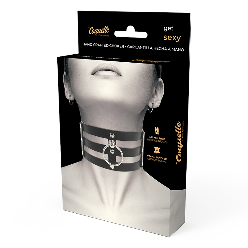 COQUETTE CHIC DESIRE - ФЕТИШ-СТИЛЬ ВЕГАНСКИЙ КОЖАНЫЙ ЧОКЕР