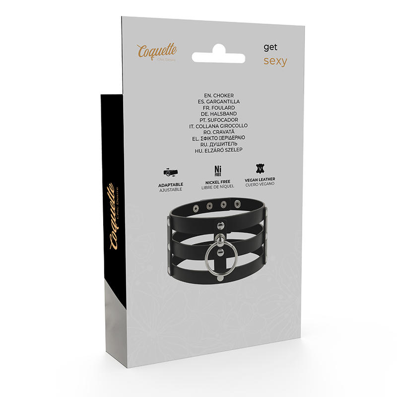 COQUETTE CHIC DESIRE - ФЕТИШ-СТИЛЬ ВЕГАНСКИЙ КОЖАНЫЙ ЧОКЕР