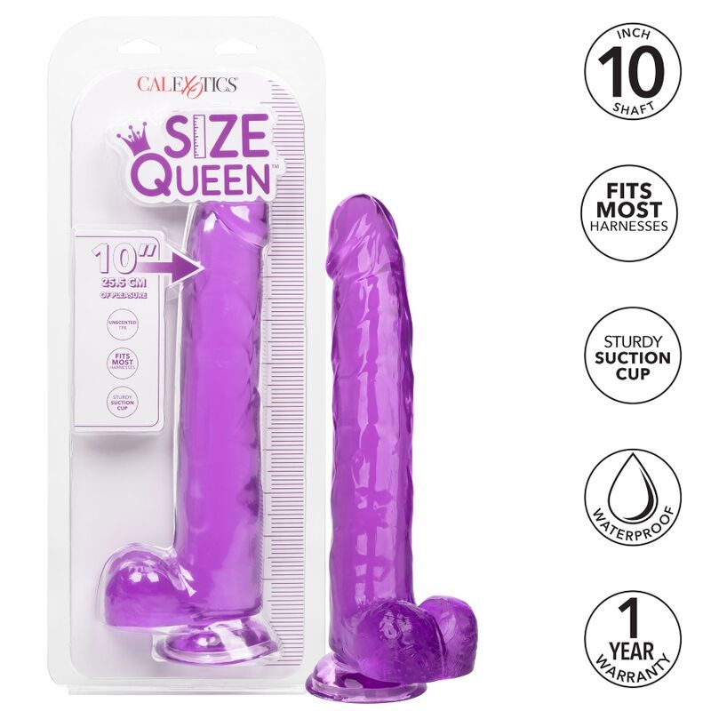 CALEXOTICS - GODEMICHET TAILLE QUEEN VIOLET 25,5 CM