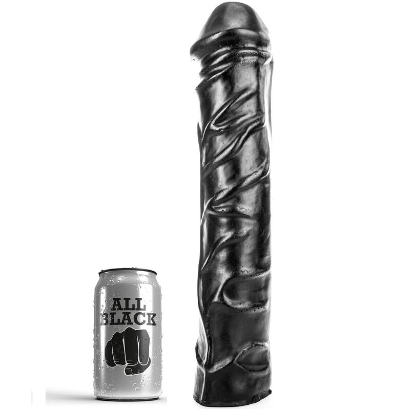 ALL BLACK - REUZEN ZACHTE FISTING DILDO 32 CM