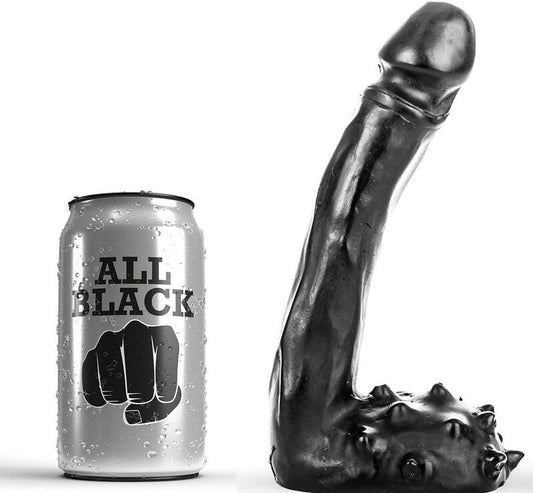 ALL BLACK - DILDO REALISTISCH 19 CM