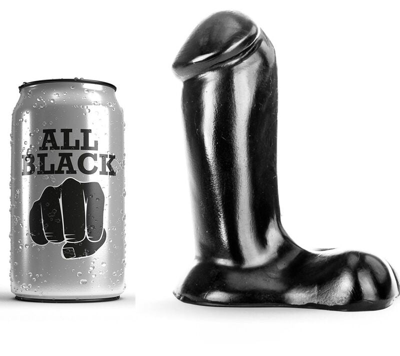 ALL BLACK - DILDO REALISTISCH 14 CM