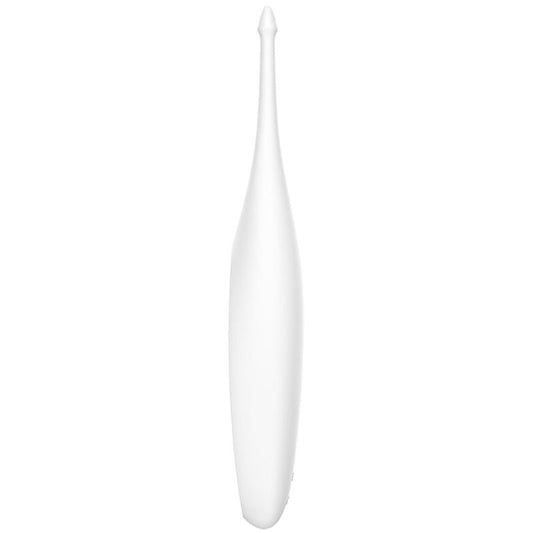 SATISFYER - VIBRATEUR À EMBOUT TOURNANT BLANC