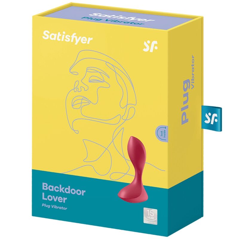 SATISFYER - BACKDOOR LOVER VIBRERENDE PLUG ROOD
