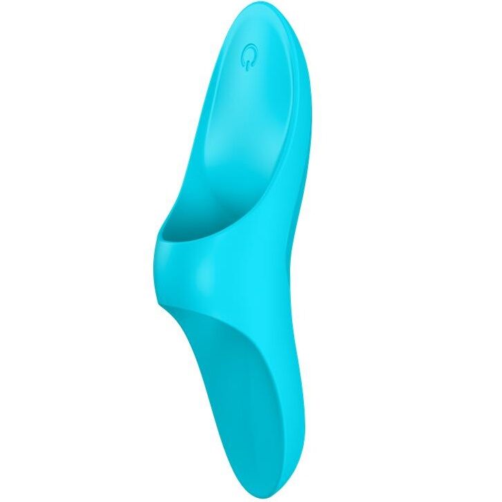 SATISFYER - VIBRATEUR À DOIGTS TEASER LUMIÈRE BLEUE