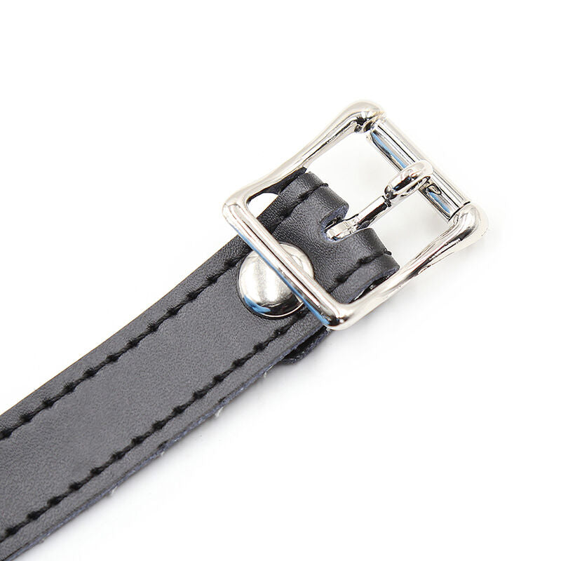 OHMAMA FETISH - SILICONEN BALL GAG MET LEDEREN RIEM (HANGSLOT INBEGREPEN)