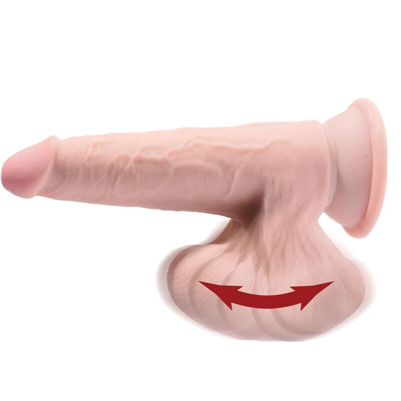 KING COCK - PLUS GODEMICHET 3D AVEC BOULONS ÉLANCÉS 15,2 CM PEAU CLAIRE