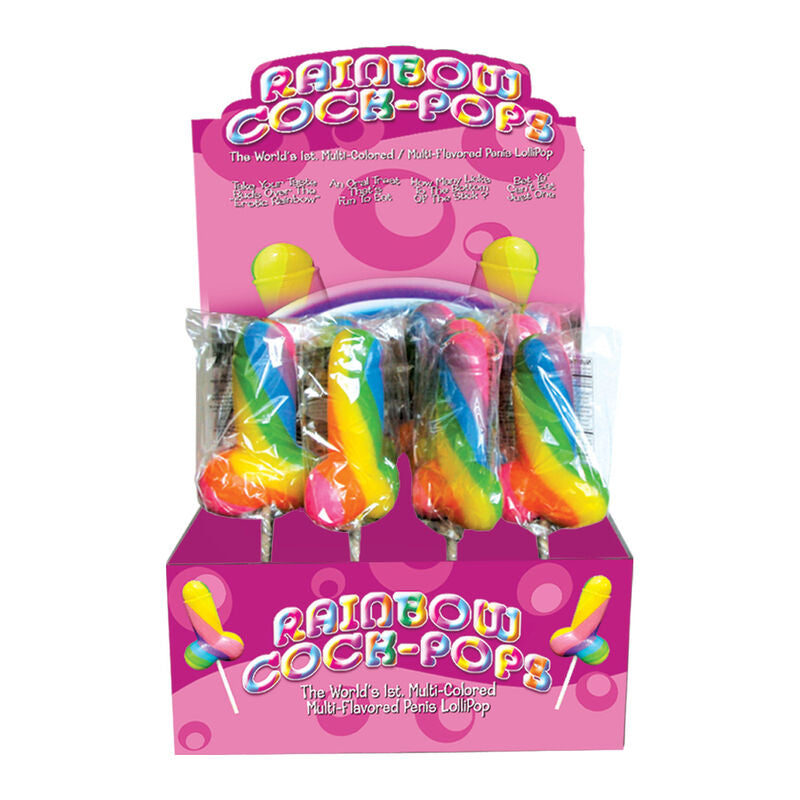 PRIDE - SPENCER &amp; FLEETWOOD RAINBOW COCK LGBT LOLLY