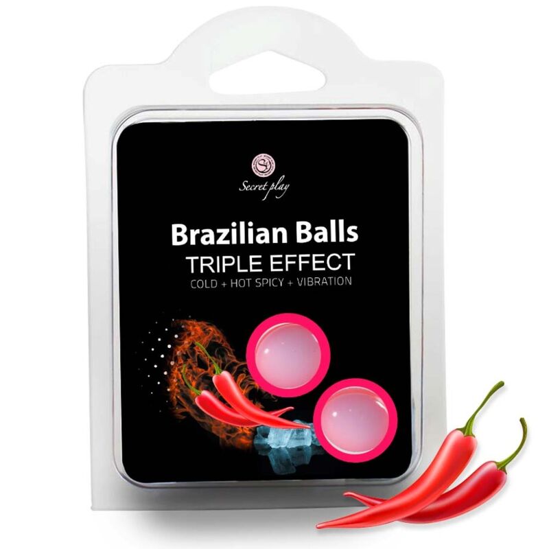 SECRETPLAY - SET 2 BRAZILIAANSE BALLEN TRIPLE EFFECT