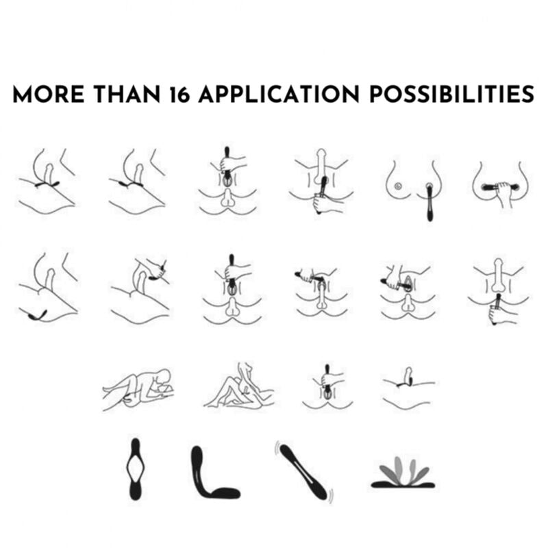 SATISFYER - VIBRATEUR MULTIPLE ELASTIC GAME BLEU