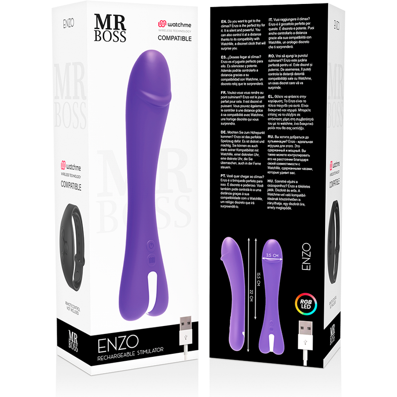 MR BOSS - ENZO VIBRATOR WATCHME СОВМЕСТИМОСТЬ С БЕСПРОВОДНОЙ ТЕХНОЛОГИЕЙ