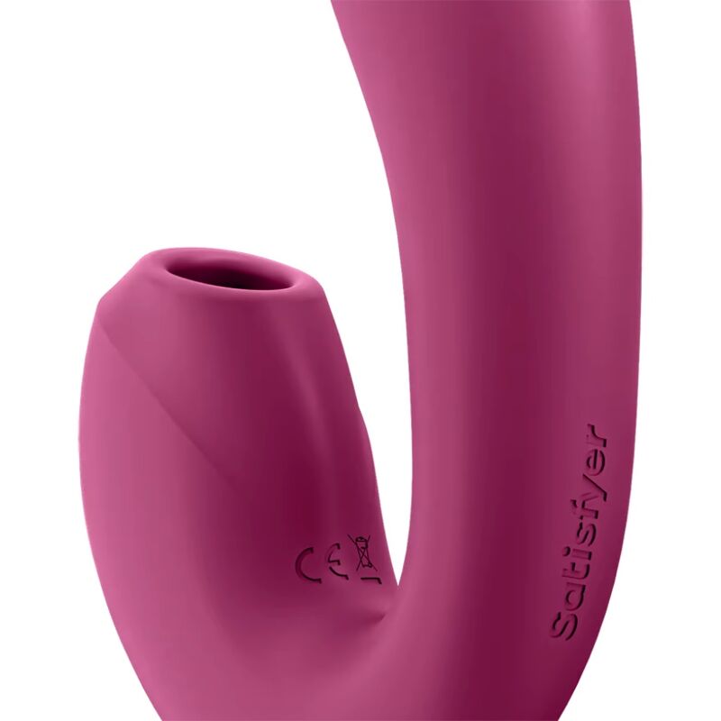 SATISFYER - SUNRAY STIMULATOR EN VIBRATOR APP ROOD