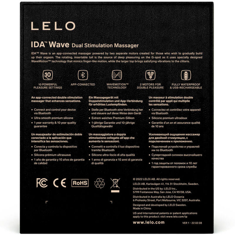 LELO - IDA WAVE CORAL MASSAGER POUR COUPLES