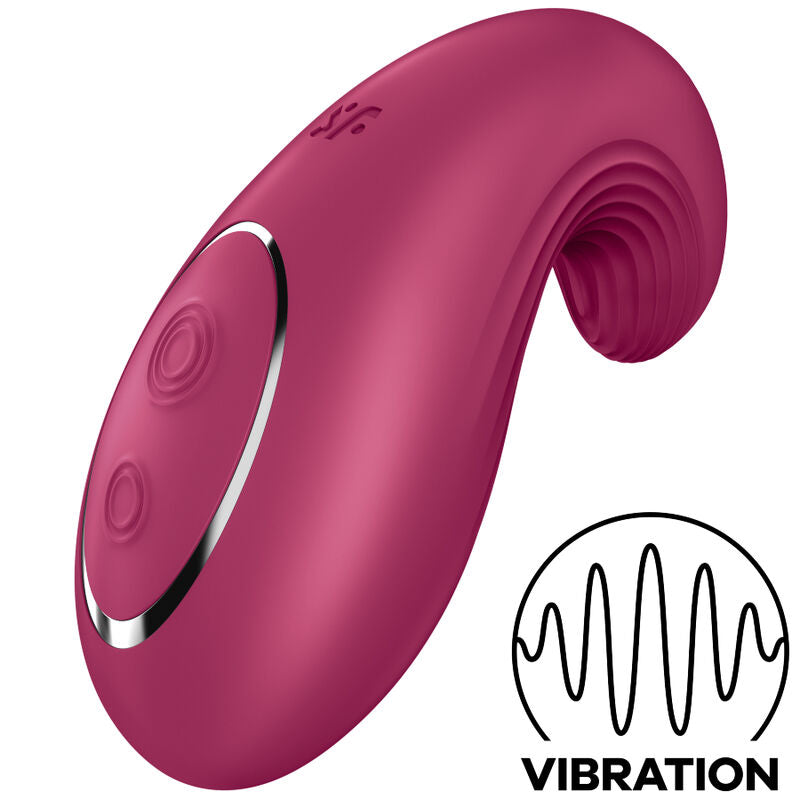 SATISFYER - VIBRATEUR À APPLICATION DIPPING DELIGHT BLEU