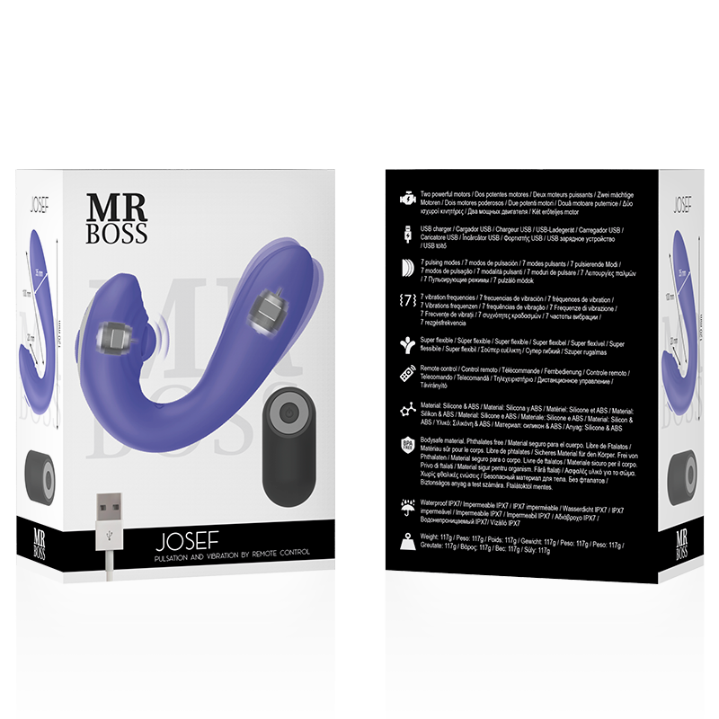 MR BOSS - JOSEF PULSATIE &amp; VIBRATIE AFSTANDSBEDIENING VOOR STELLEN