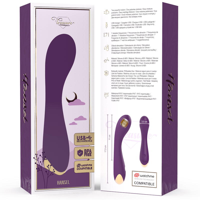 TREASURE - HANSEL G-SPOT VIBRATOR WATCHME DRAADLOZE TECHNOLOGIE COMPATIBEL