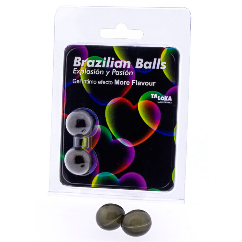 TALOKA - 2 BRAZILIAANSE BALLEN MEER SMAAK EFFECT SPANNENDE GEL