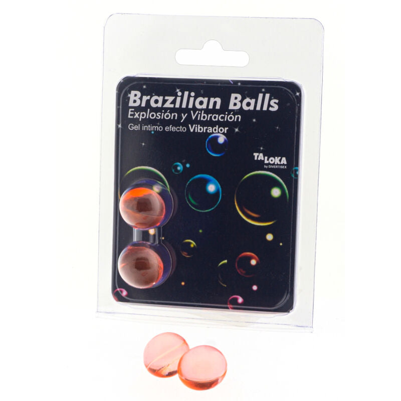 TALOKA - 2 BRAZILIAANSE BALLEN VIBREREND EFFECT OPWINDENDE GEL