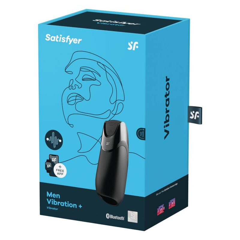 SATISFYER - MEN VIBRATION+ ZWART
