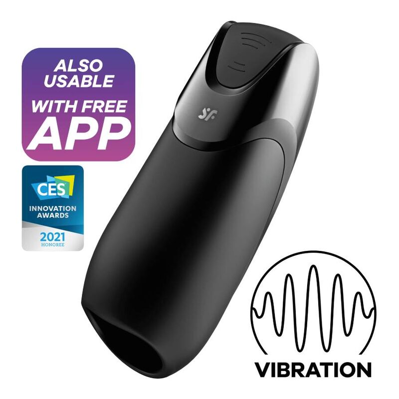 SATISFYER - MEN VIBRATION+ ZWART