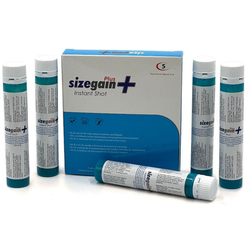 500 COSMETICA - SIZEGAIN PLUS INSTANT SHOT MALE ENERGIZER 5 STUKS