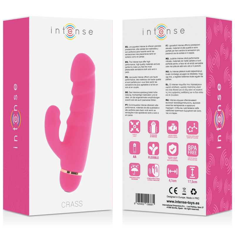 INTENSE - CRASS 20 VITESSES ROSE SILICONE