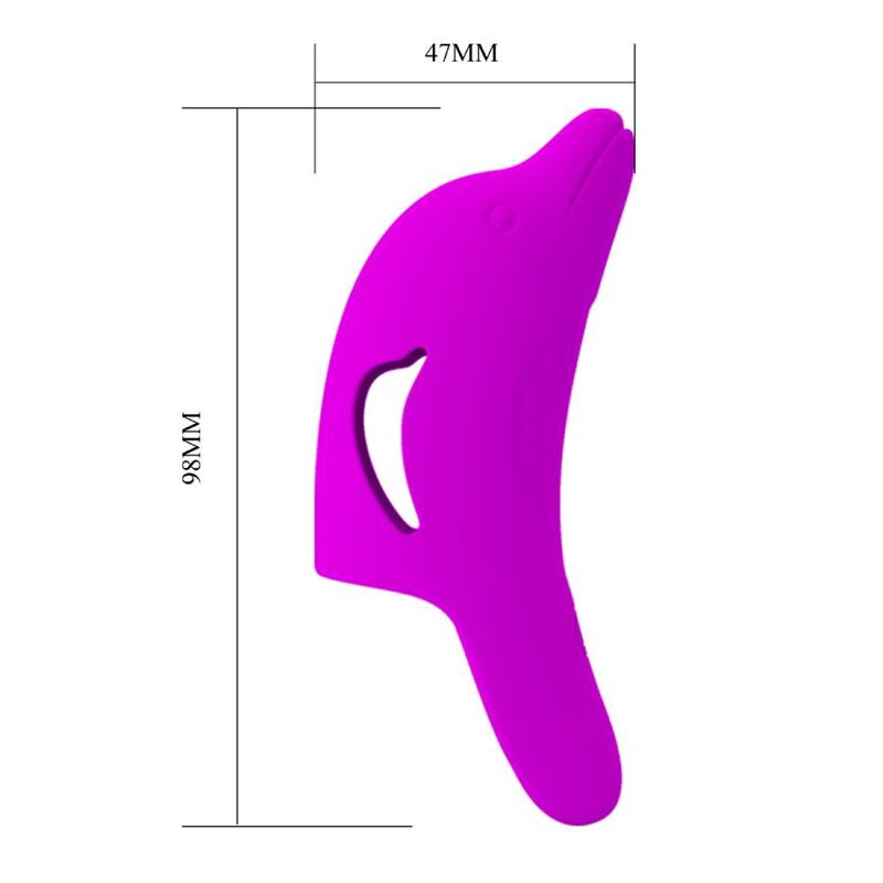 PRETTY LOVE - DELPHINI STIMULATEUR DE DOIGTS VIOLETTE PUISSANTE