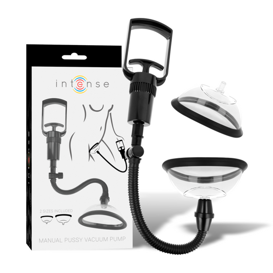 INTENSE - POMPE VAGINALE MANUELLE AVEC DEUX TUMESSES INTERCHANGEABLES