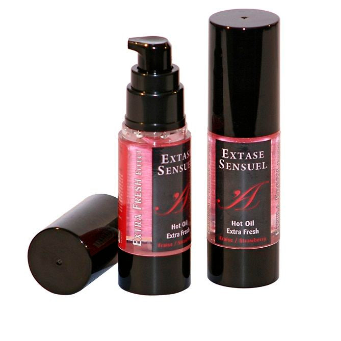 EXTASE SENSUAL - Huile de massage à l'effet fraise extra frais 30 ml