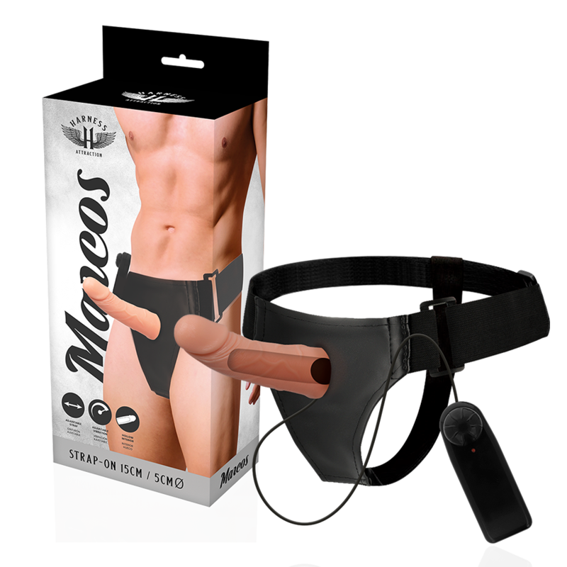 HARNAS ATTRACTIE - RNES HOLLE FRAMES MET VIBRATOR 15 CM -O- 5 CM