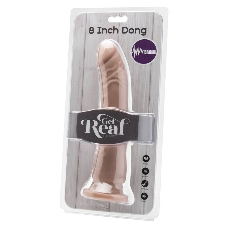 GET REAL - DONG 20,5 CM VIBRERENDE HUID