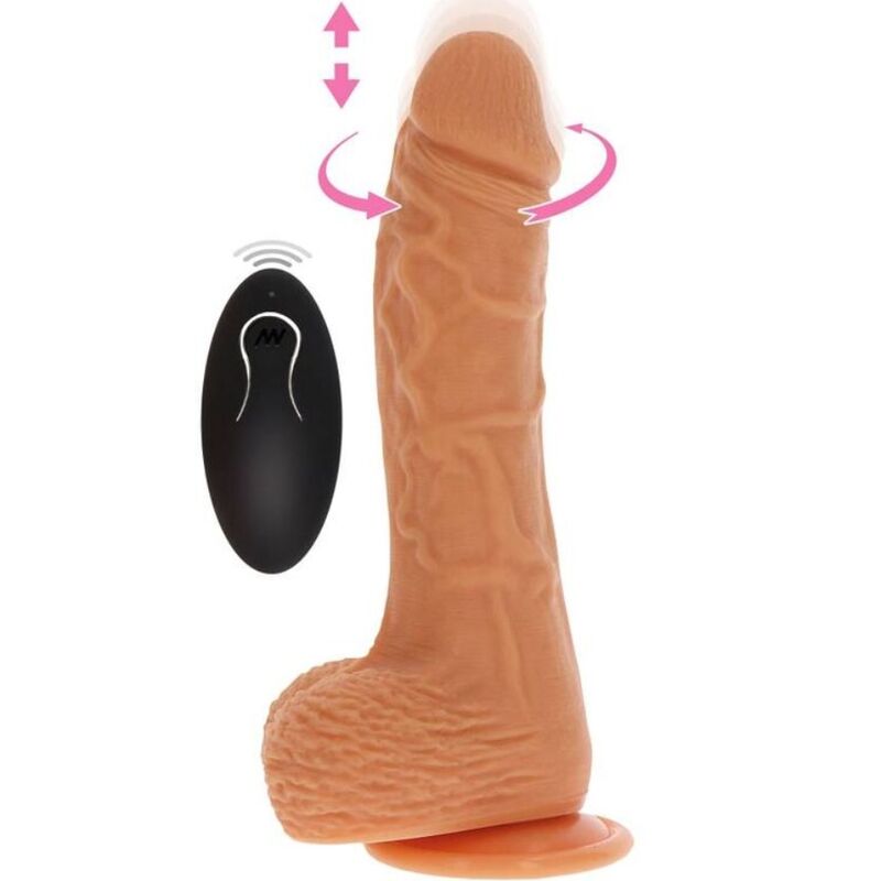 WORD ECHT - OP EN NEER DRAAIENDE VIBRATIE DILDO SKIN